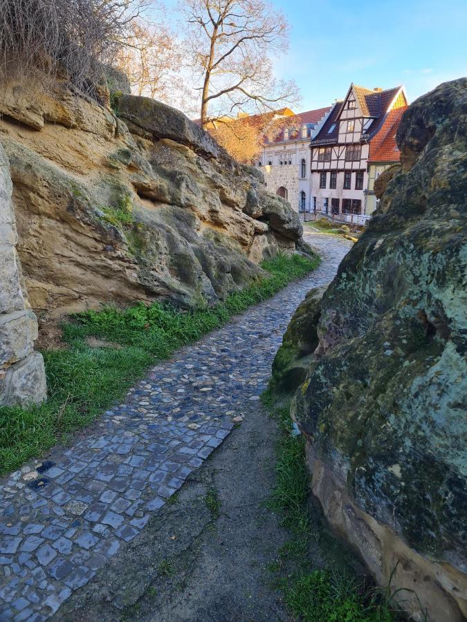 Ferienhaus Schatzliebe เควดลินบวร์ก ภายนอก รูปภาพ