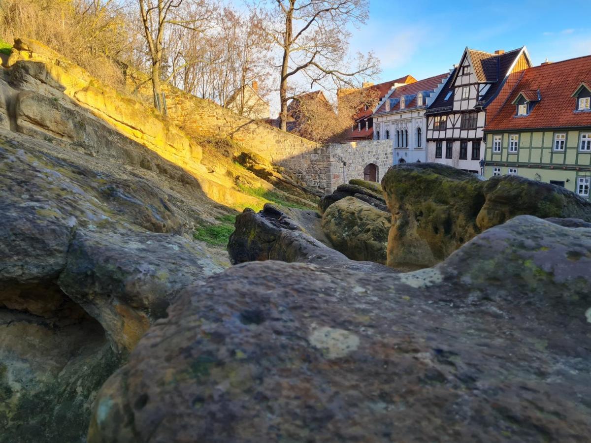 Ferienhaus Schatzliebe เควดลินบวร์ก ภายนอก รูปภาพ