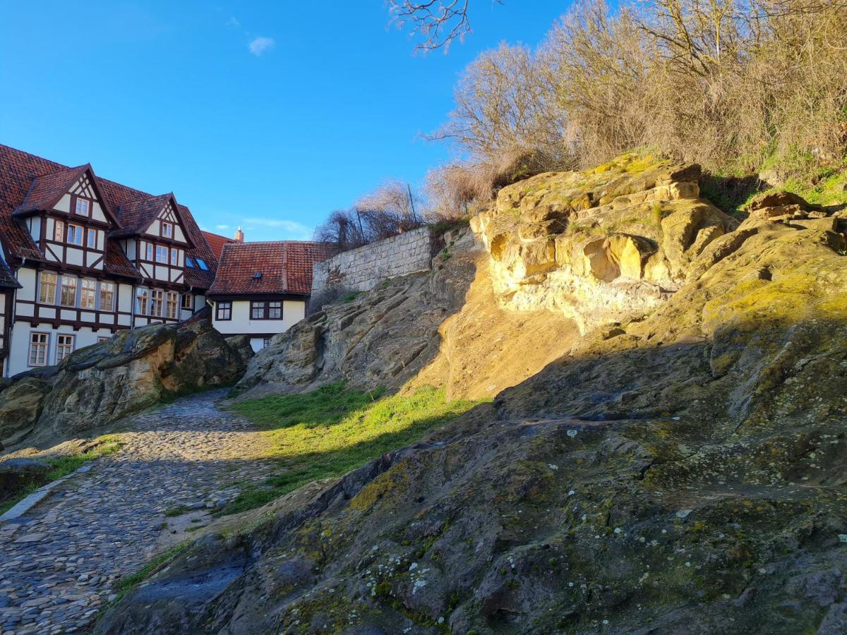 Ferienhaus Schatzliebe เควดลินบวร์ก ภายนอก รูปภาพ